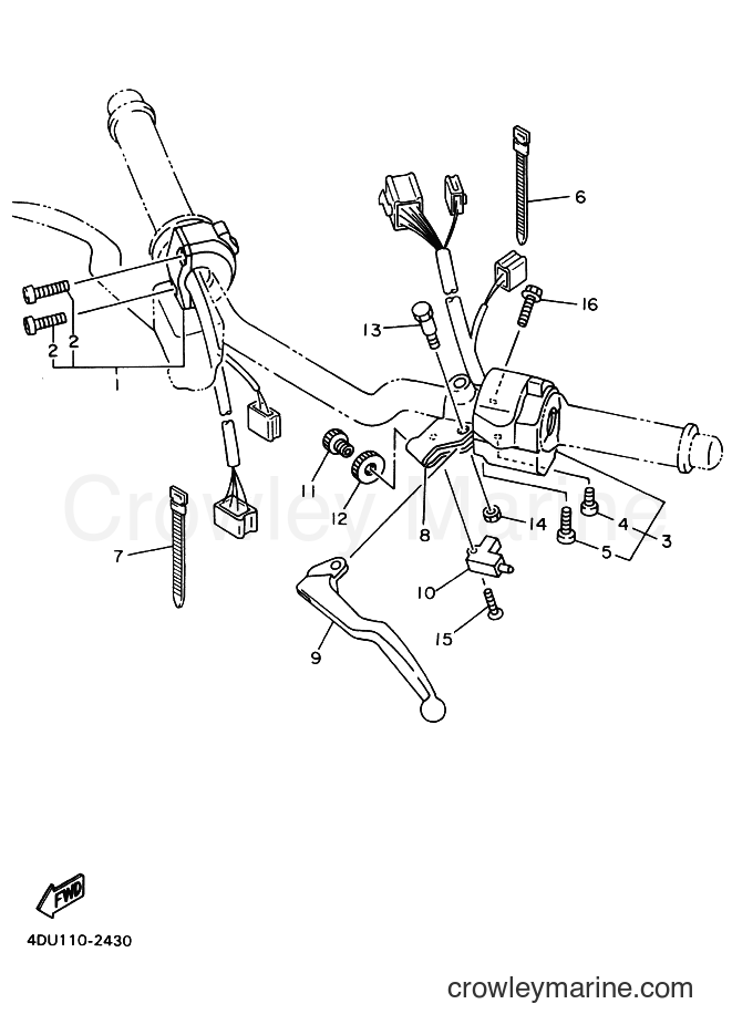 1993 Street Bike XJ600S - XJ600S (4BR3) [999] - HANDLE SWITCH & LEVER