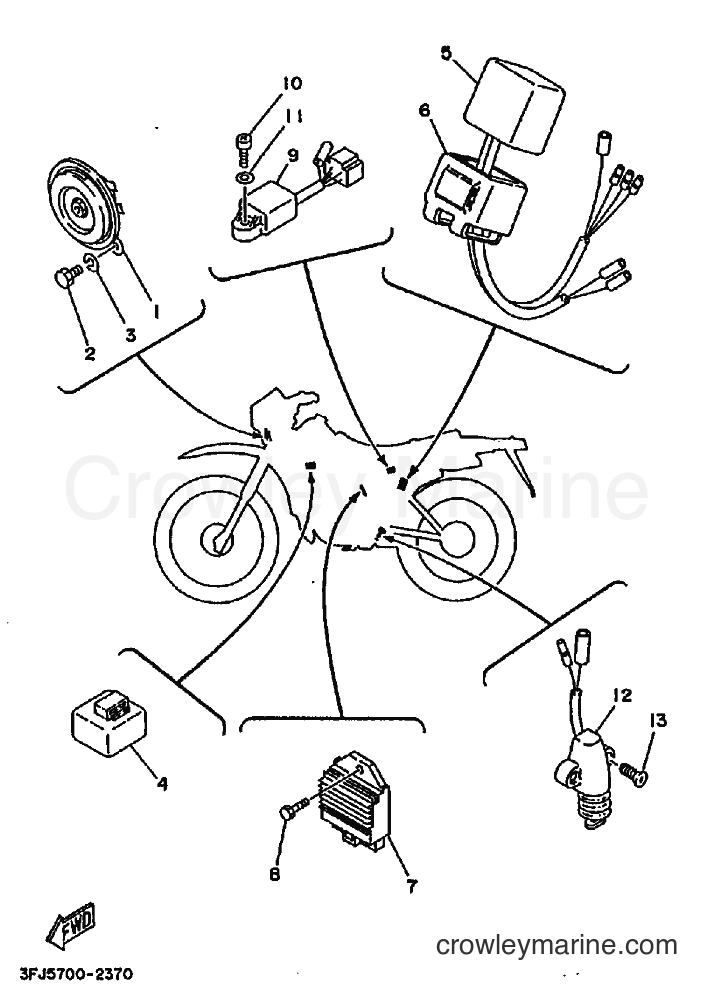 1992 Dirt Bike DT175 - DT175 (3FJ5) [010] - ELECTRICAL 2