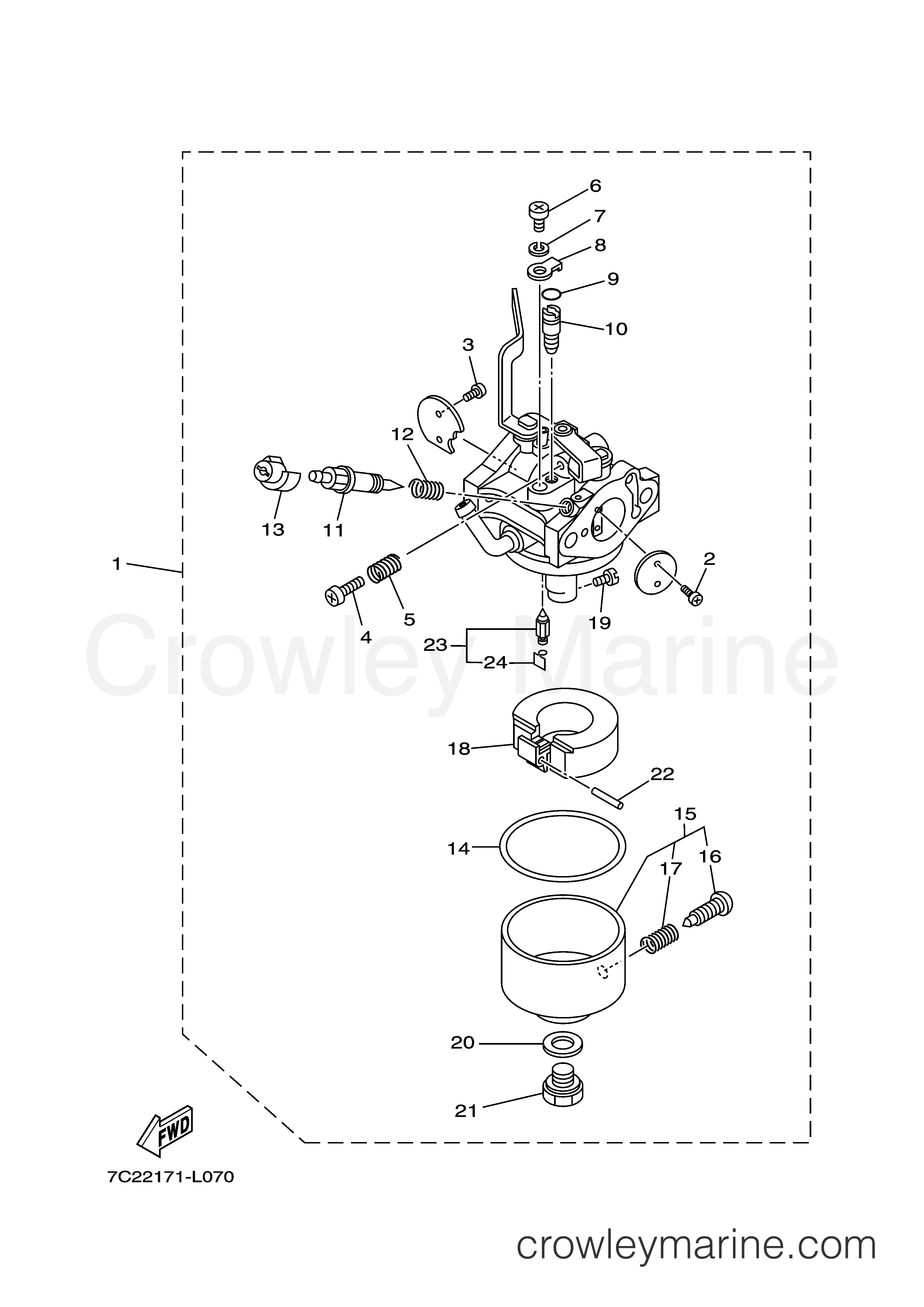 Yamaha Motors MZ175AAIA6 - CARBURETOR