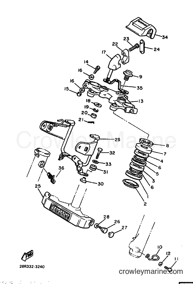 1983 Cruiser XV500 - XV500 (26R0) [020] - STEERING