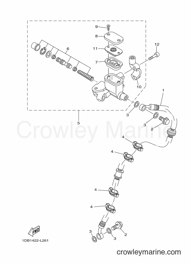 Yamaha Motors AT125FC (2XC2) [010] - FRONT MASTER CYLINDER