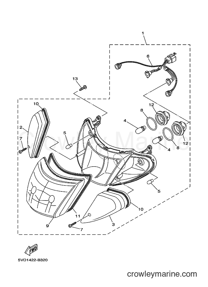 Yamaha Motors AT115 (5VD1) [010] - HEADLIGHT