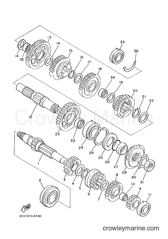2000 Street Bike XJR1300SP - XJR1300SP (5EAE) [070] - TRANSMISSION
