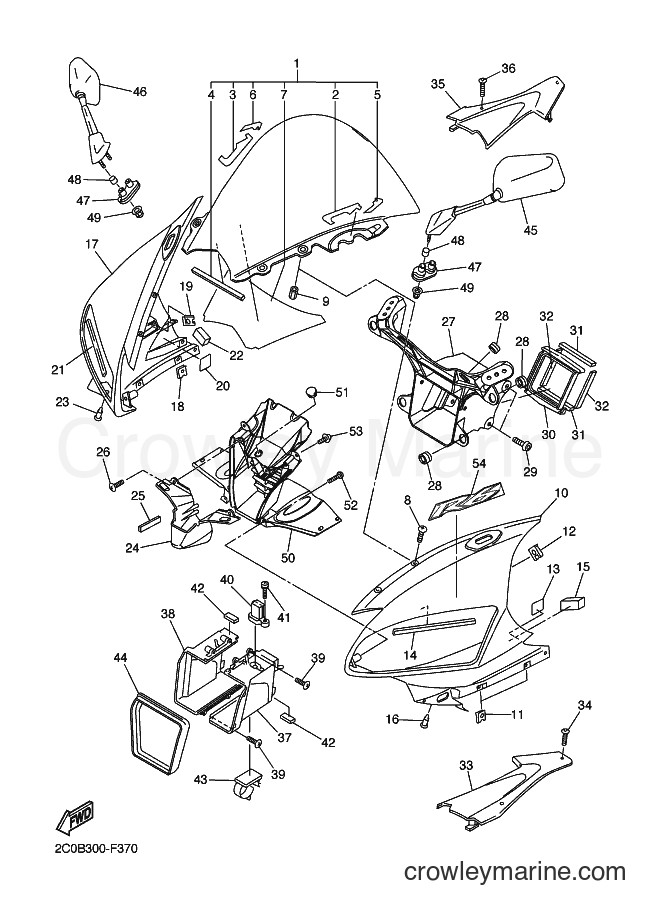 Yamaha Motors YZF-R6 (2C0C) [010] - COWLING 1