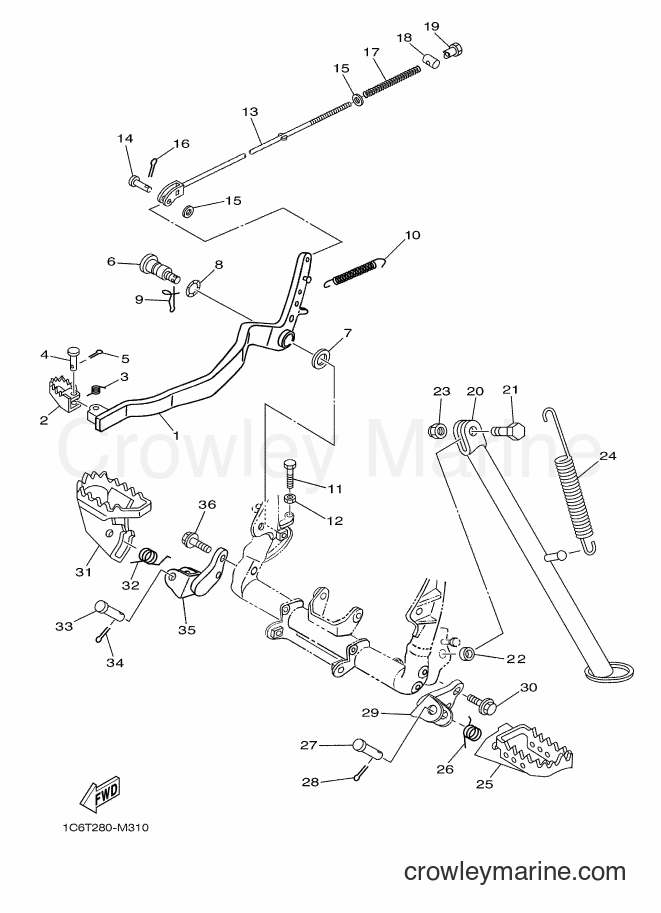 2018 Dirt Bike TT-R230 - TT-R230 (B68B) [010] - STAND & FOOTREST