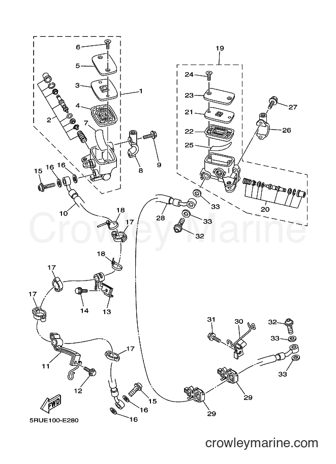 Yamaha Motors YP400 (5RUP) [010] - FRONT MASTER CYLINDER