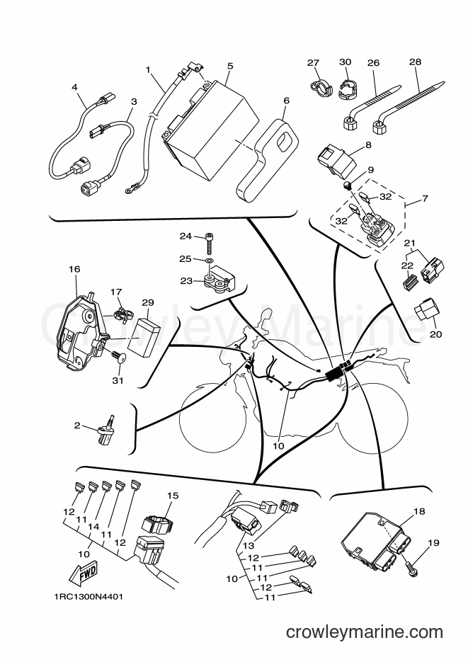 2015 Street Bike MT09 - MT09 (1RCN) [050] - ELECTRICAL 1