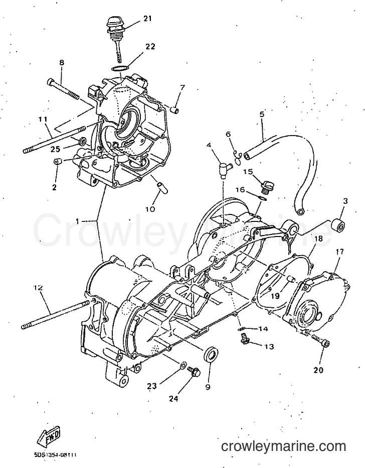 Yamaha Motors YP125E (5DS8) [010] - CRANKCASE