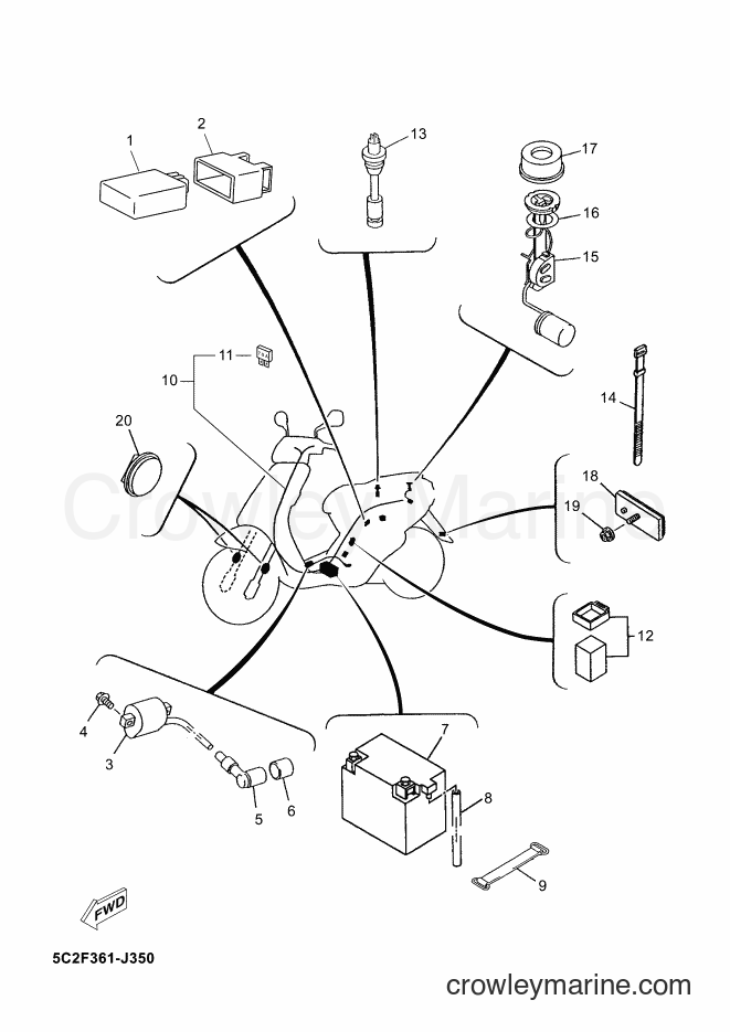 Yamaha Motors YN50M (5C2T) [010] - ELECTRICAL 2