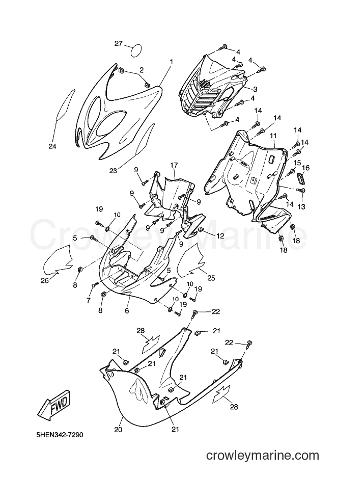 Yamaha Motors YQ50 (5KL2) [010] - LEG SHIELD