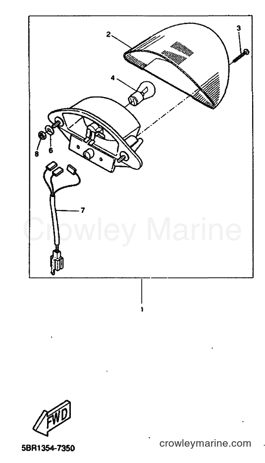 1999 Scooter YQ50 - YQ50 (5HE8) [010] - TAILLIGHT