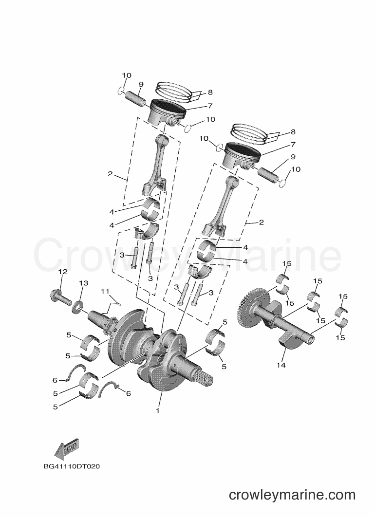 2019 ATV YXF850E - YXF850E (BG4E) [010] - CRANKSHAFT & PISTON