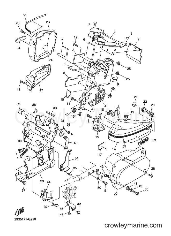 2008 Cruiser XVS1100A - XVS1100A (23S5) [010] - SIDE COVER