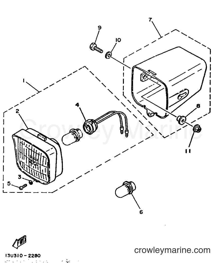 Yamaha Motors MA50M (2FV) [999] - HEADLIGHT