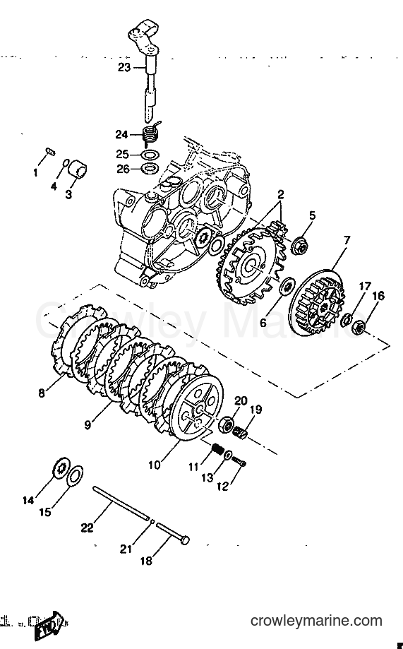 1997 Scooter DT50R - DT50R (5BK1) [999] - CLUTCH