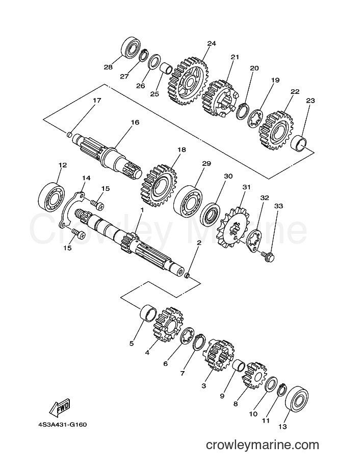2008 Dirt Bike JT135 - JT135 (4S3A) [010] - TRANSMISSION