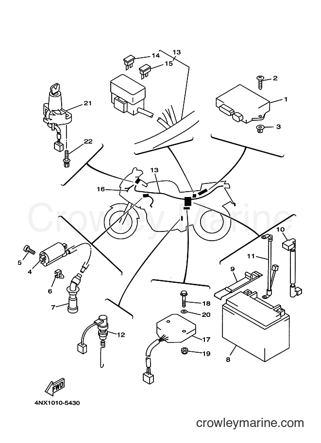 1996 Street Bike TRX850 - TRX850 (4UN1) [010] - ELECTRICAL 1