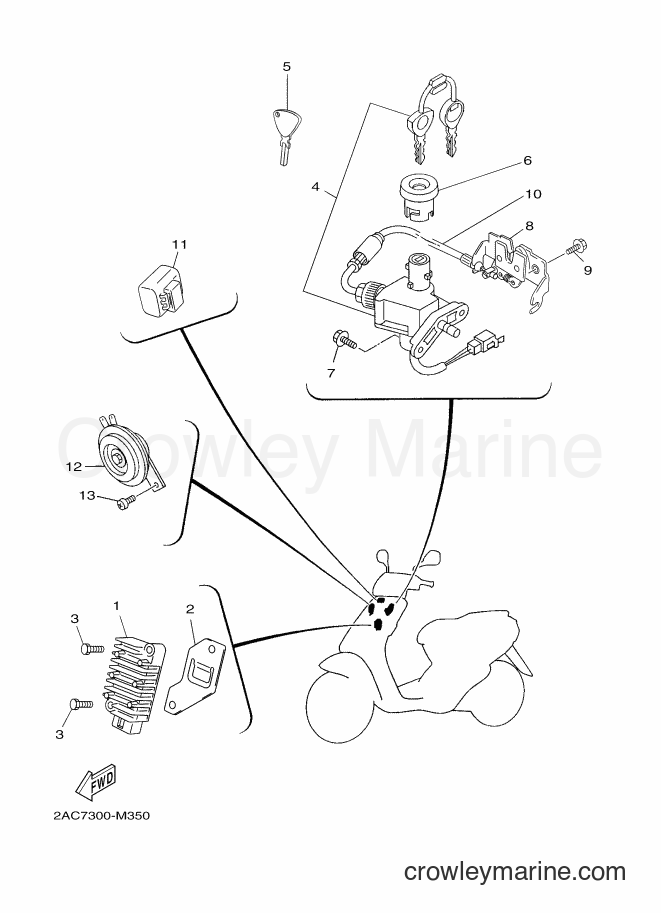 Yamaha Motors YN50FU (2AC9) [030] - ELECTRICAL 1