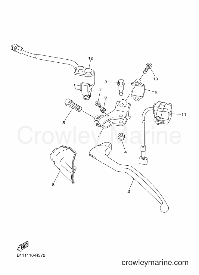 2016 Dirt Bike YZ450F - YZ450F (B112) [010] - HANDLE SWITCH & LEVER