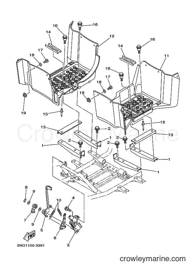 2003 ATV YFM450FWAN - YFM450FWAN (5ND3) [010] - STAND & FOOTREST