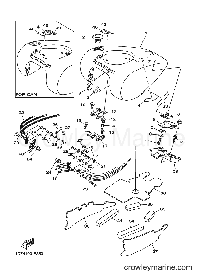 2007 Cruiser XV1900A - XV1900A (4D56) [010] - FUEL TANK