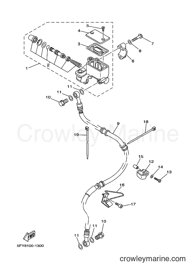 2002 Dirt Bike TW200E - TW200E (5FYE) [010] - FRONT MASTER CYLINDER