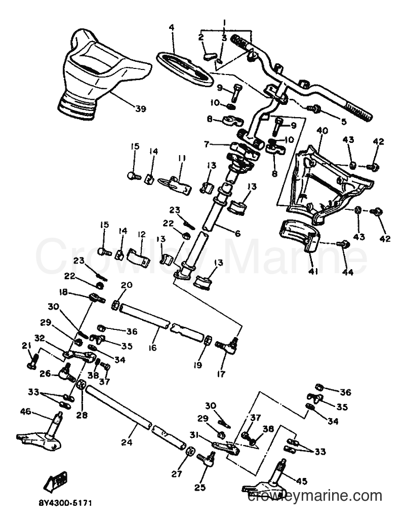 1996 Snowmobile ET340K - ET340K (81L) [999] - STEERING