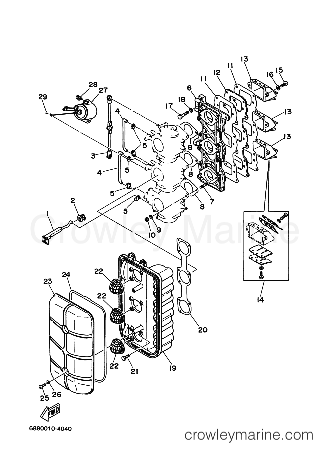 Yamaha Motors 85A (688) [110] - INTAKE