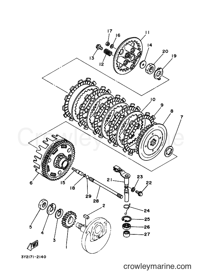 1992 Street Bike SR250 - SR250 (3TH3) [010] - CLUTCH