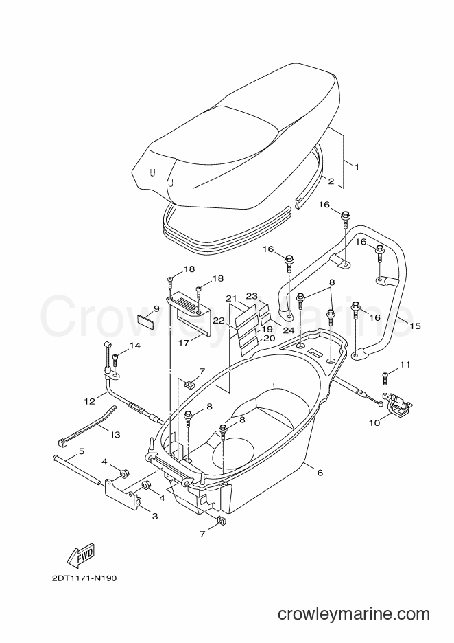 2018 Scooter YW50FX - YW50FX (2DTA) [010] - SEAT