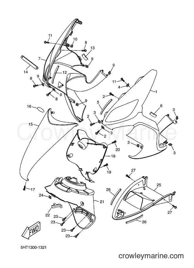 Yamaha Motors XQ125 (5HT2) [050] - LEG SHIELD