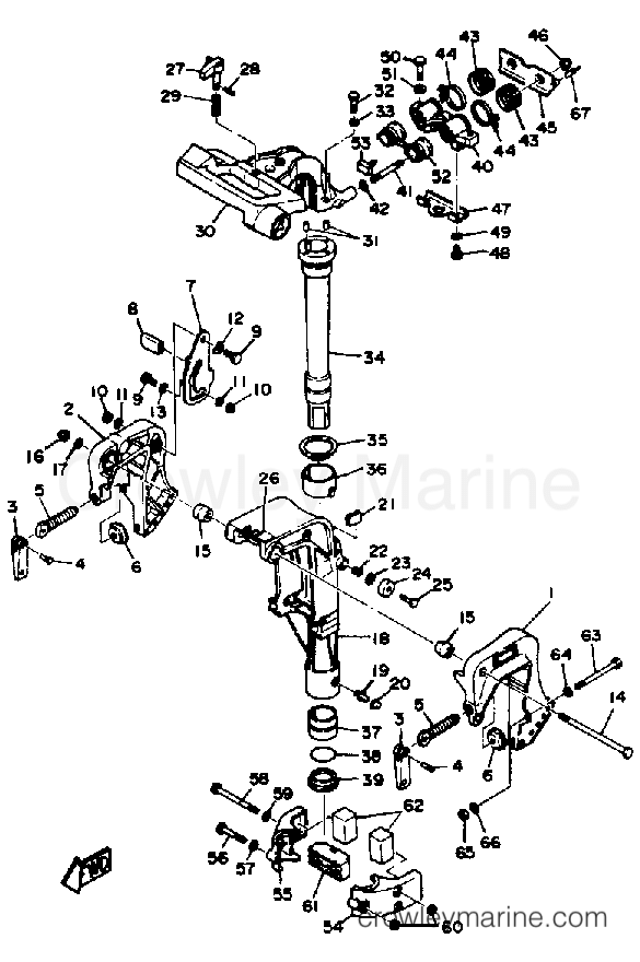 Yamaha Motors F9.9SJ - BRACKET 1