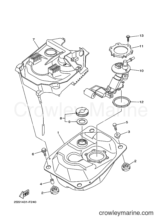 2011 Scooter T135FI - T135FI (5D65) [010] - FUEL TANK
