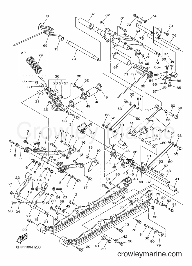 2009 Snowmobile RFX10RSS - RFX10RSS (8HK1) [020] - TRACK SUSPENSION 2