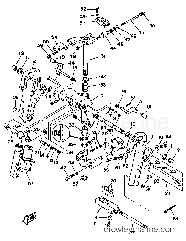 Yamaha Motors 40ETLH - BRACKET (40ET)