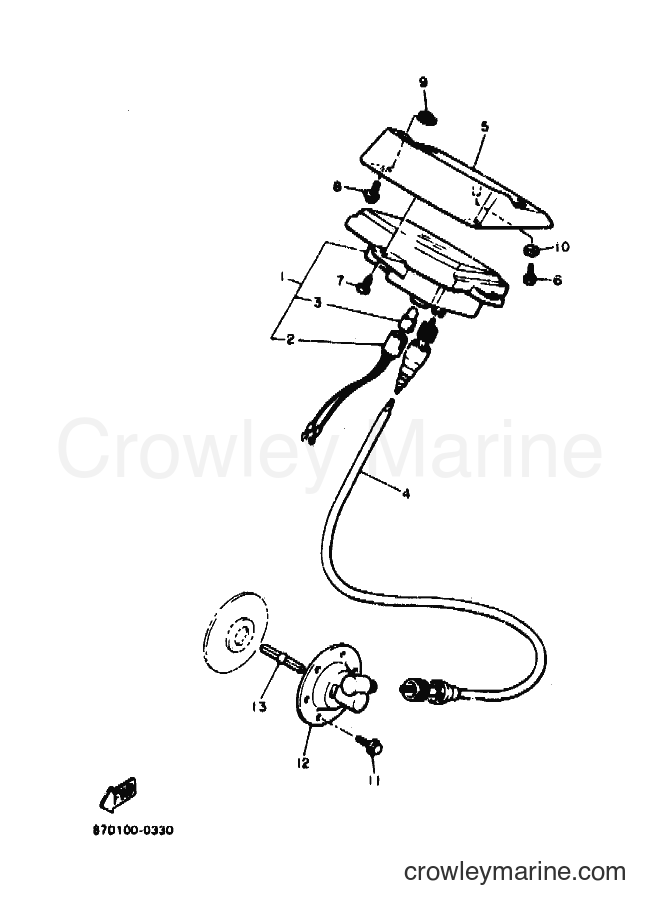 1990 Snowmobile CS340P - CS340P (87D1) [010] - METER (FOR USA)