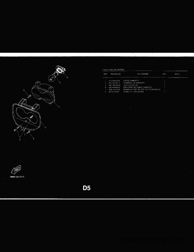 2001 Scooter CW50 - CW50 (5HG9) [020] - FARO DELANTERO