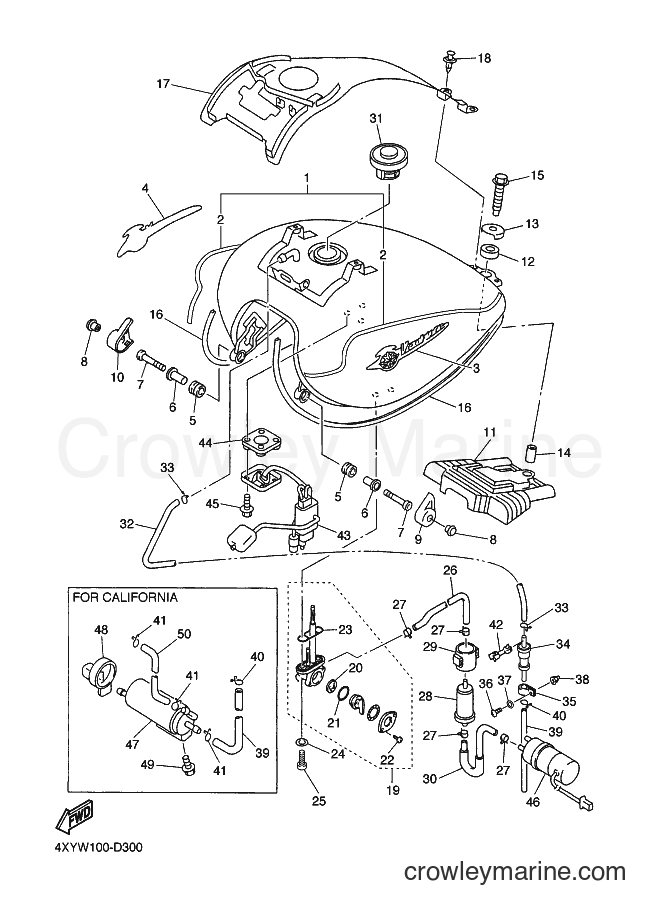 Yamaha Motors XVZ13TF (4XYY) [010] - FUEL TANK