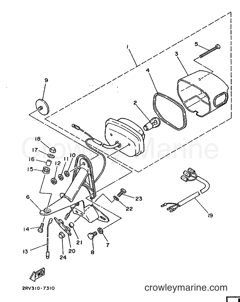 1987 Scooter FS1 - FS1 (2RV) [999] - TAILLIGHT