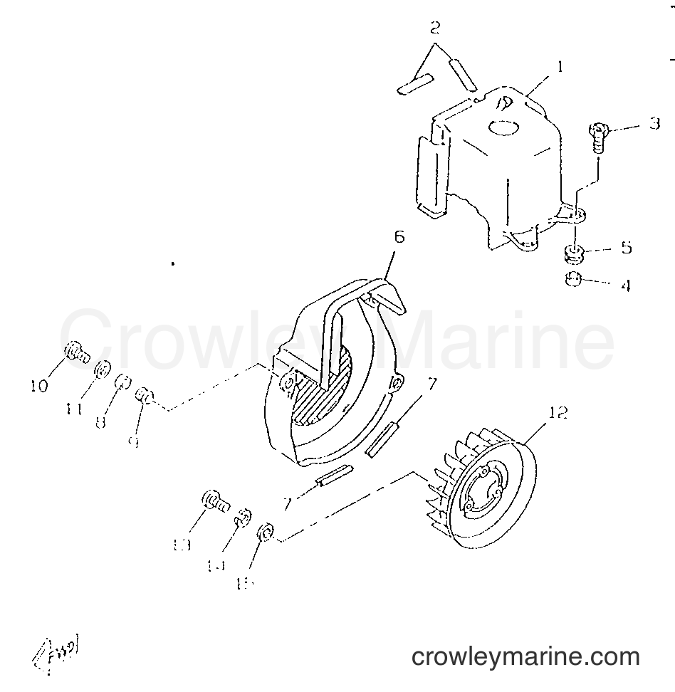 Yamaha Motors CW50RSP (4WS1) [999] - AIR SHROUD & FAN