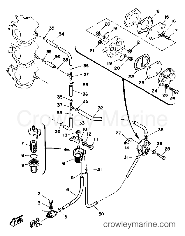 Yamaha Motors CV85ETLD - FUEL SYSTEM