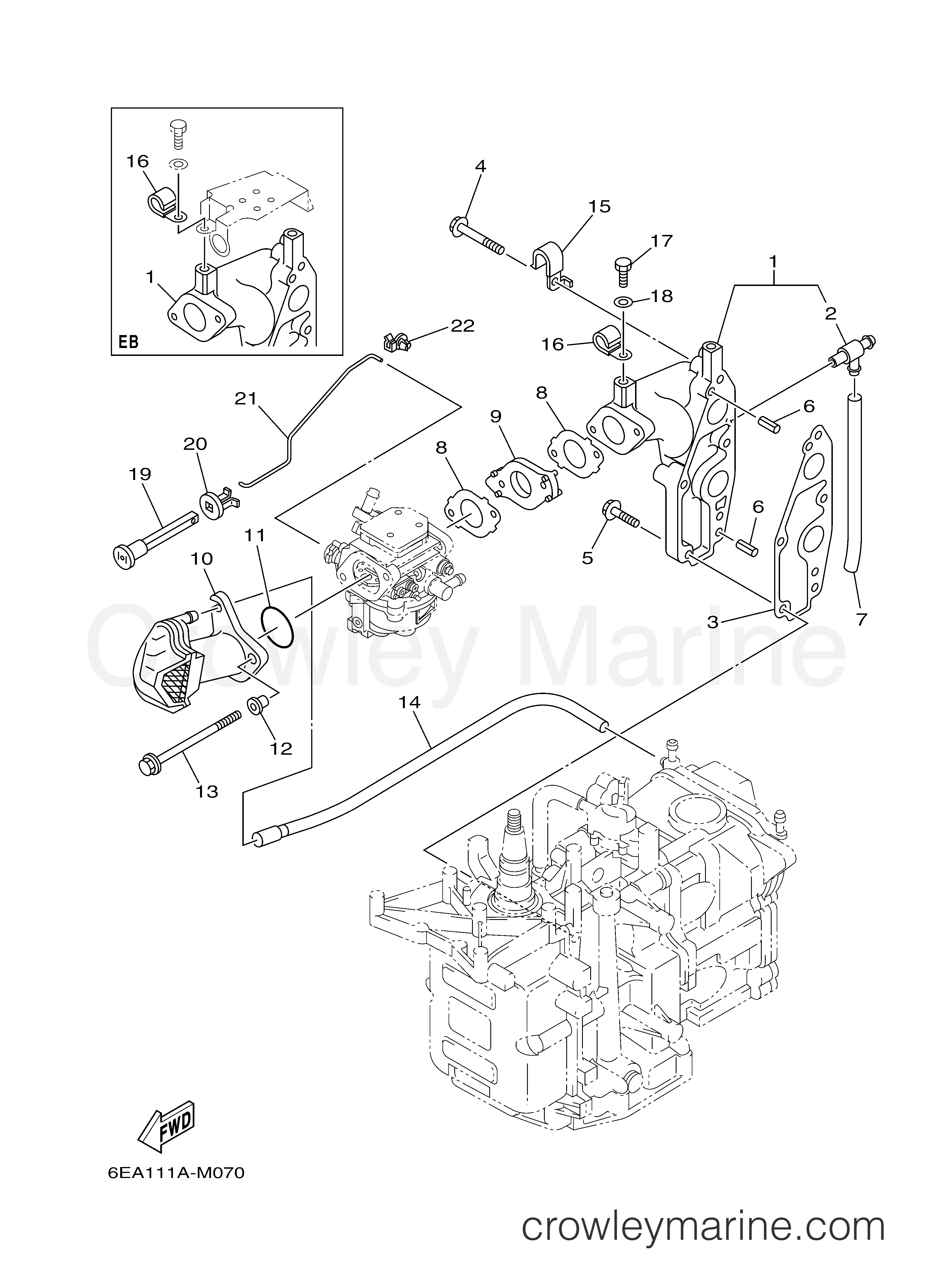 Yamaha Motors T9.9LEHB - INTAKE