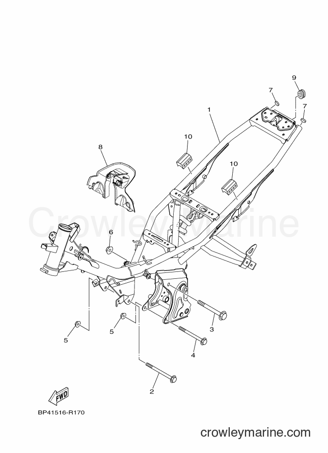 2016 Scooter T115C-5 - T115C-5 (BP41) [010] - FRAME