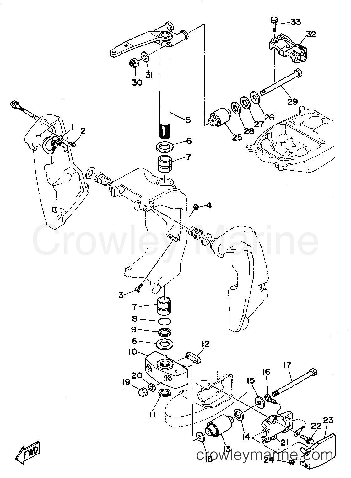 Yamaha Motors 225TXRS - BRACKET 2