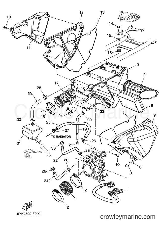 2007 Street Bike MT03 - MT03 (5YK2) [010] - INTAKE
