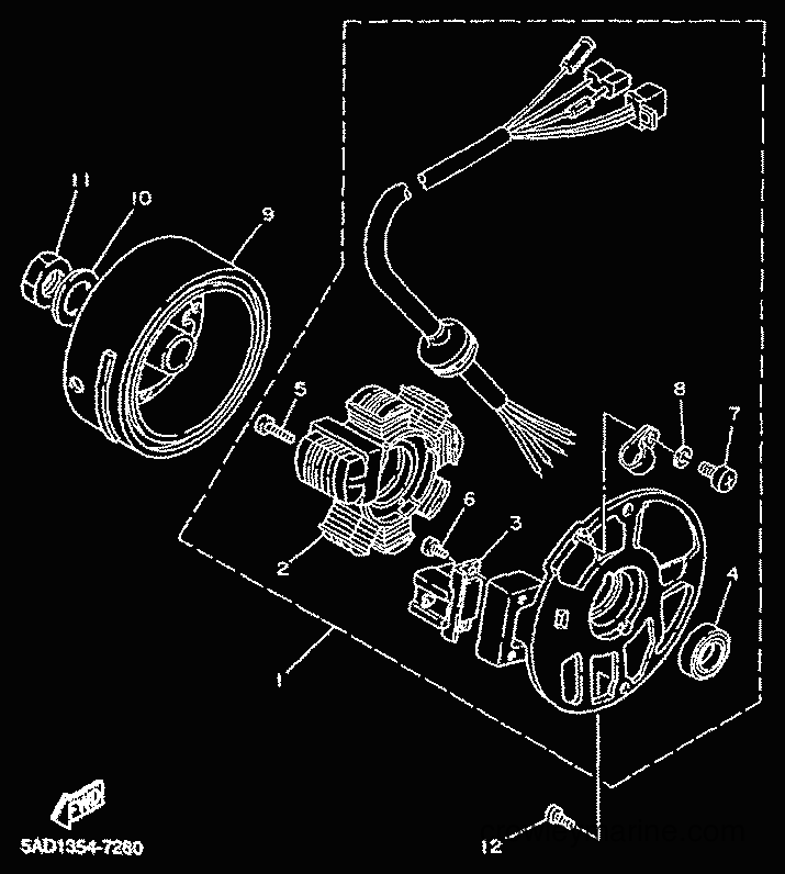 2001 Scooter YN50 - YN50 (5BV7) [010] - LICHTMASCHINE