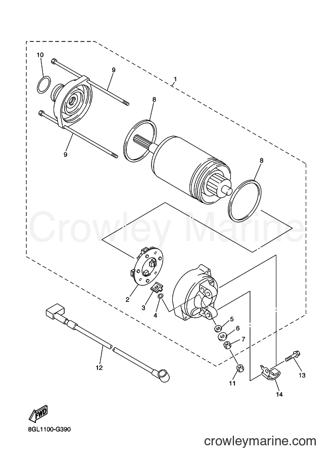 Yamaha Motors RFX10RSS (8HK8) [010] - STARTING MOTOR