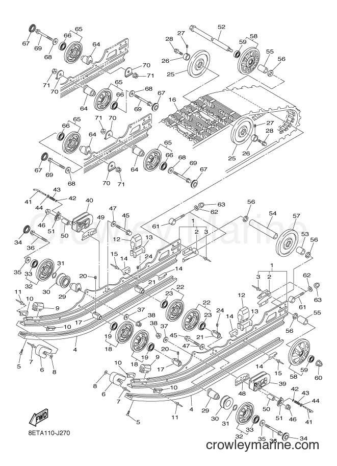 2010 Snowmobile RS10VT - RS10VT (8ETA) [020] - TRACK SUSPENSION 1