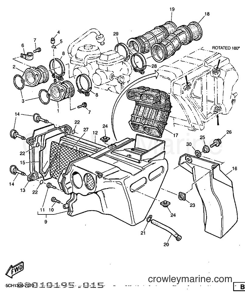 1997 Dirt Bike TT600R - TT600R (5CH1) [040] - INTAKE