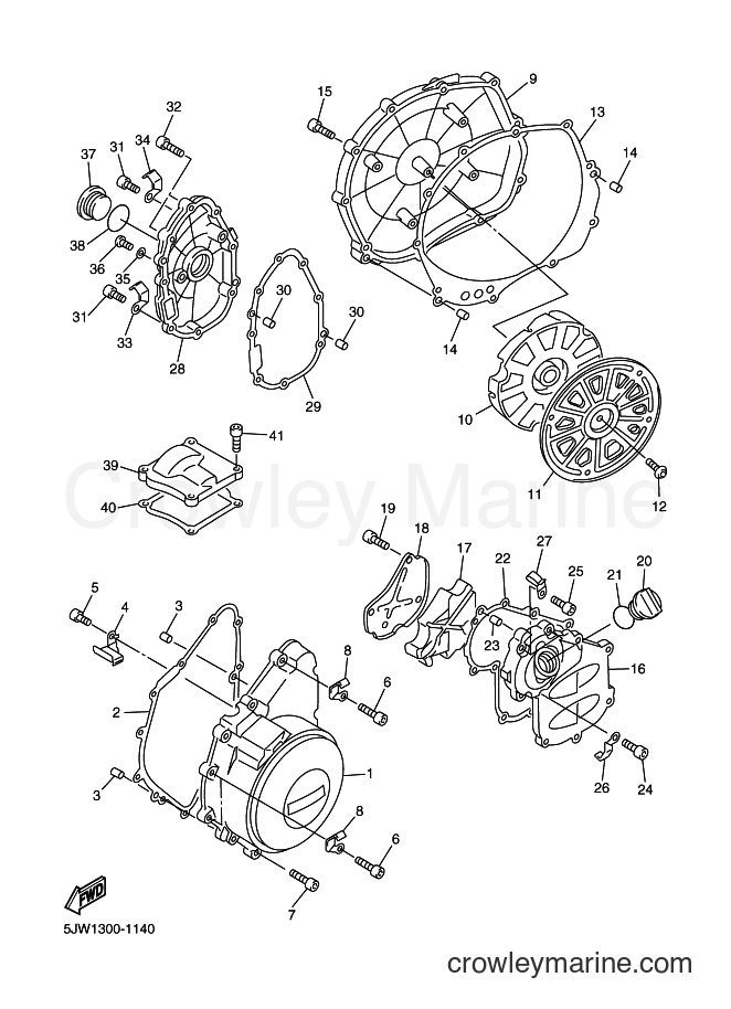 2003 Sport Bike FJR1300A - FJR1300A (5VS1) [080] - CRANKCASE COVER 1